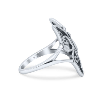 Beautiful Filigree Butterfly Designer Statement Fashionable Oxidized Band Thumb Ring